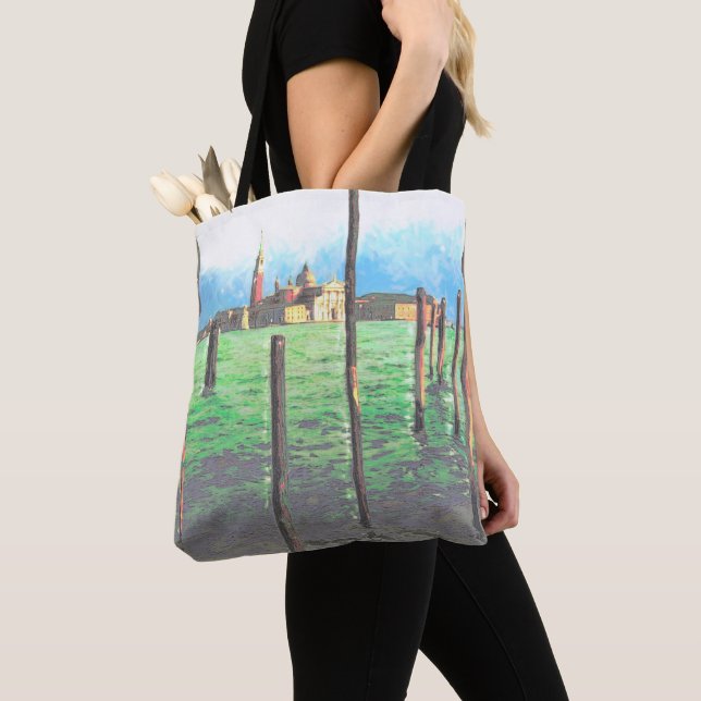 Gondelbahnen in Venedig Tasche (Von Nahem)