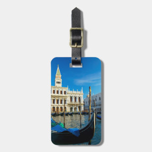 Gondeln am Grand Canal in der Nähe des Dogenpalast Gepäckanhänger