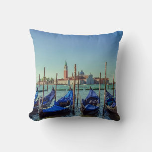 Gondeln in Venedig, Italien Kissen