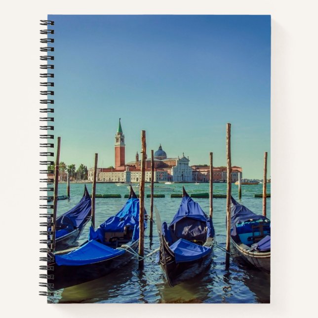Gondeln in Venedig, Italien Notizbuch (Vorderseite)