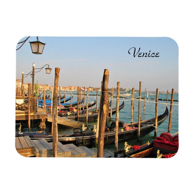 Gondeln, Venedig, Italien, Fotografie, Magnet (Horizontal)