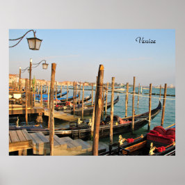 Gondeln, Venedig, Italien, Fotografie, Poster