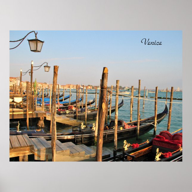 Gondeln, Venedig, Italien, Fotografie, Poster (Vorne)