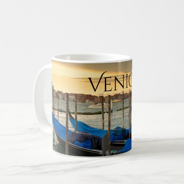 Gondeln Venedigs Italien Kaffeetasse (Vorderseite Links)