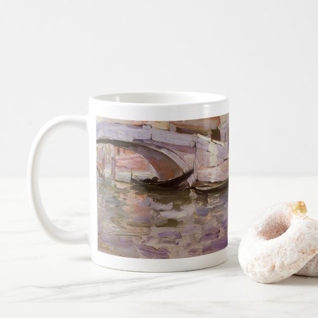 Gondeln von John Singer Sargent, Impressionismus A Kaffeetasse (Mit Donut)