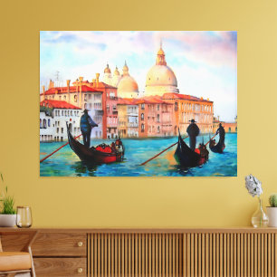 Gondeln von Venedig Leinwanddruck