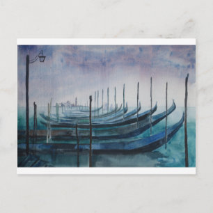 Gondeln von Venedig Postkarte