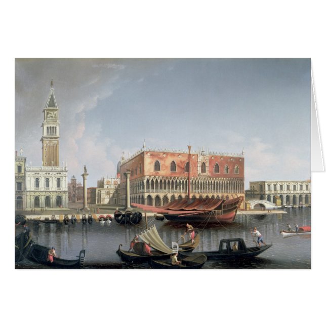 Gondeln vor St. markiert Quadrat, Venedig (Vorderseite (Horizontal))