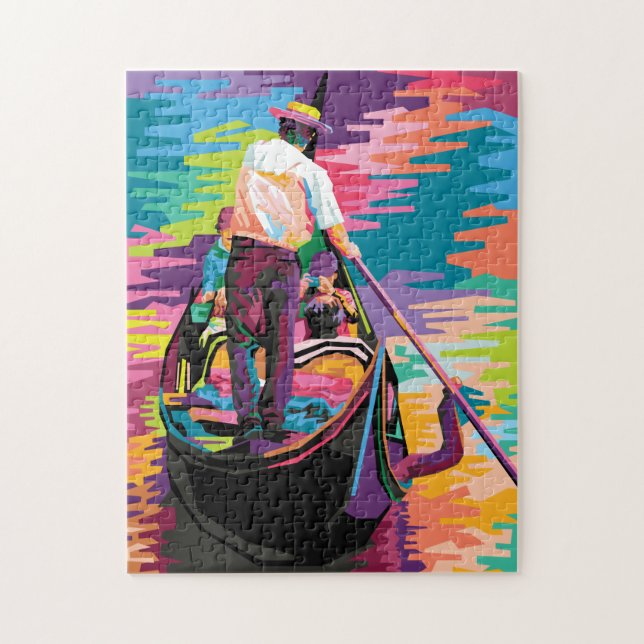 Gondola in Venice Italy Colorful (Vertikal)