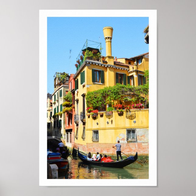Gondolas in Venice Poster (Vorne)