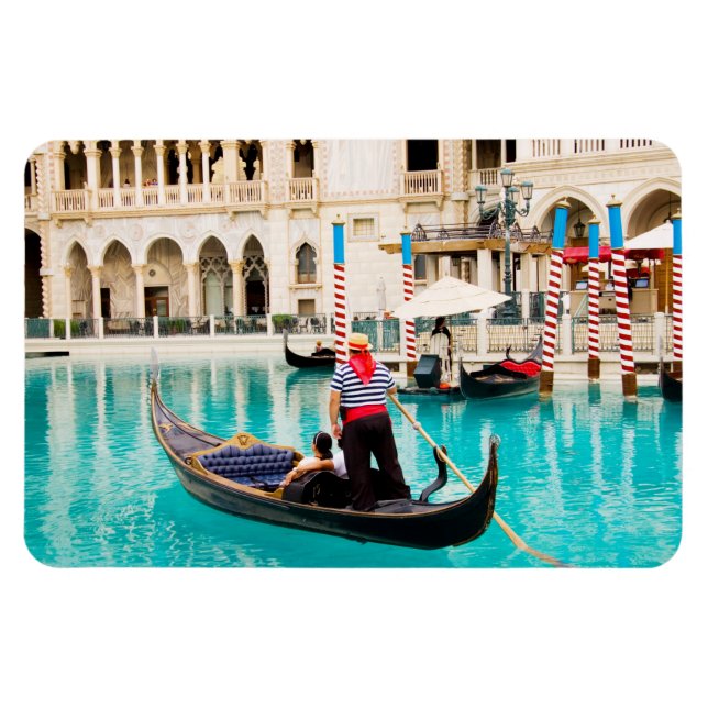 Gondolas Las Vegas Foto Flexible Magnet #1 (Horizontal)
