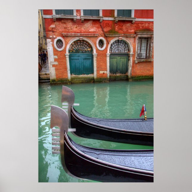 Gondolas on the Grand Canal, Venice Poster (Vorne)