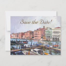 Gondolas Rett-the-Date Cards Einladung