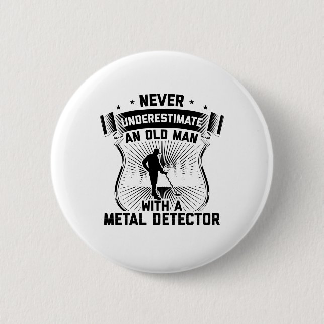 Gondolas | Treasure Hunt Metal Detector Gift Idee Button (Vorderseite)