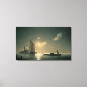 Gondoliere in Meer bis zum Nacht, 1843 Leinwanddruck