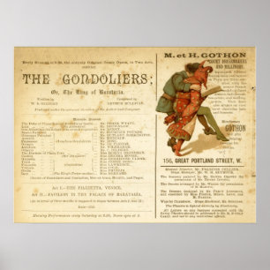 Gondolieri-Form Poster