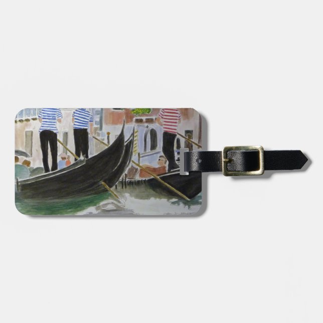 Gondolieri Italien Gepäckanhänger (Vorderseite horizontal)