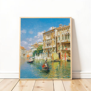 Gondolieri  Venedig, Rubens Santoro Poster