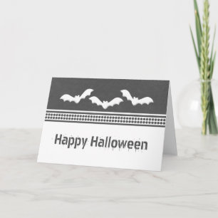 Gone Batty Halloween Card, Dunkelgrau Karte