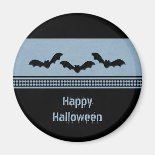 Gone Batty Halloween Magnet, Light Blue Magnet