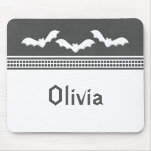 Gone Batty Halloween Mousepad, Dunkelgrau Mousepad