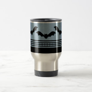 Gone Batty Halloween Tasse, Light Blue Reisebecher