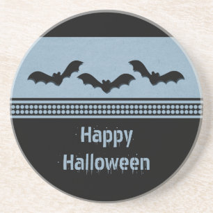 Gone Batty Halloween Untersetzer, Light Blue Getränkeuntersetzer