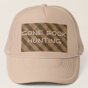 Gone Book Junting Quote Brown Kariert Trucker Hat Truckerkappe