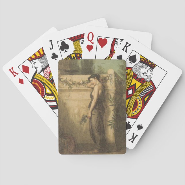 Gone but not Vergessen (John William Waterhouse) Spielkarten (Rückseite)