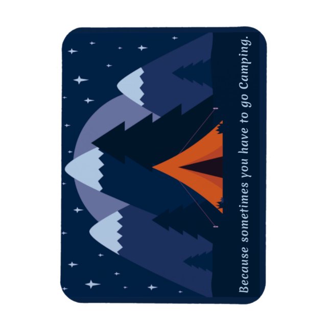Gone Camping Magnet (Vertikal)