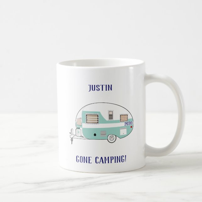 Gone Camping RV Trailer Camper Coffee Cups Mugs Kaffeetasse (Rechts)