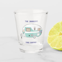 Gone Camping RV Trailer Camper Shot Glass Schnapsglas