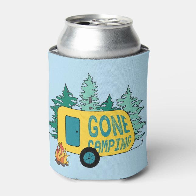 Gone Camping Summer Camp Clipart Happy Trails Camp Dosenkühler (Kanne Vorderseite)