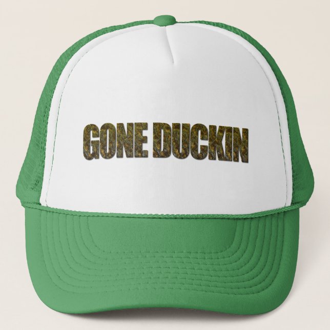 Gone Duckin Truckerkappe (Vorderseite)