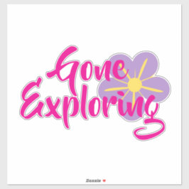 Gone Exploring Vinyl Sticker