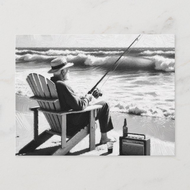 Gone Fishin' Postkarte (Vorderseite)