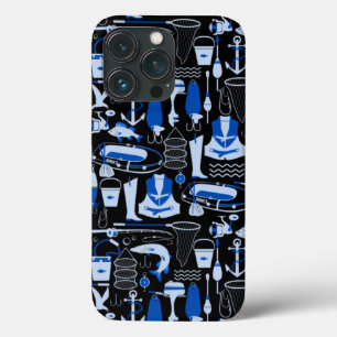 Gone Fishing Blue Pattern Case-Mate iPhone Hülle