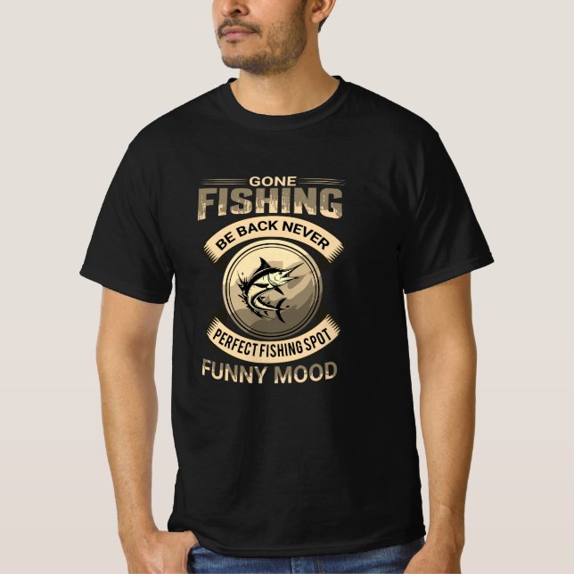Gone Fishing - das Leben kann warten T-Shirt (Vorderseite)