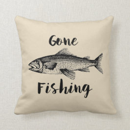 Gone Fishing Decorative Throw Kissen