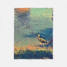 Gone Fishing Fleece Blanket