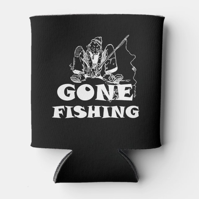 Gone Fishing Funny Custom kann kühler Dosenkühler (Vorderseite)