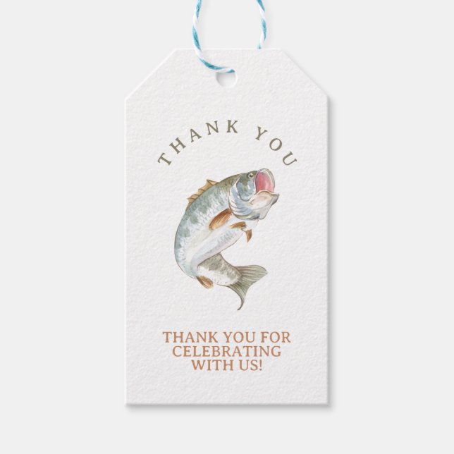 Gone Fishing Geschenkanhänger (Vorderseite)