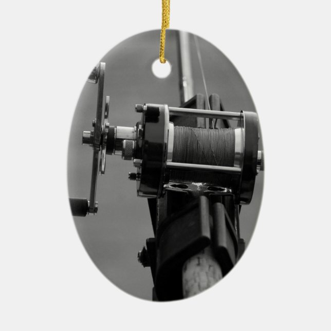 Gone Fishing.jpg Keramik Ornament (Vorne)