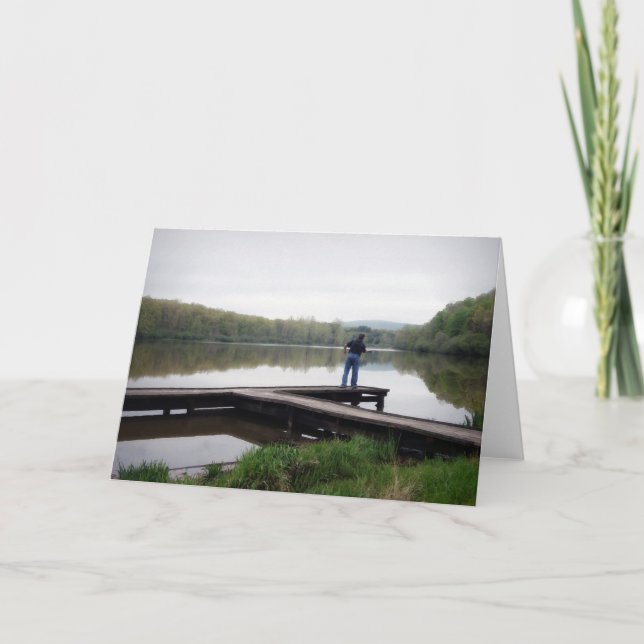 Gone Fishing Karte (Vorderseite)