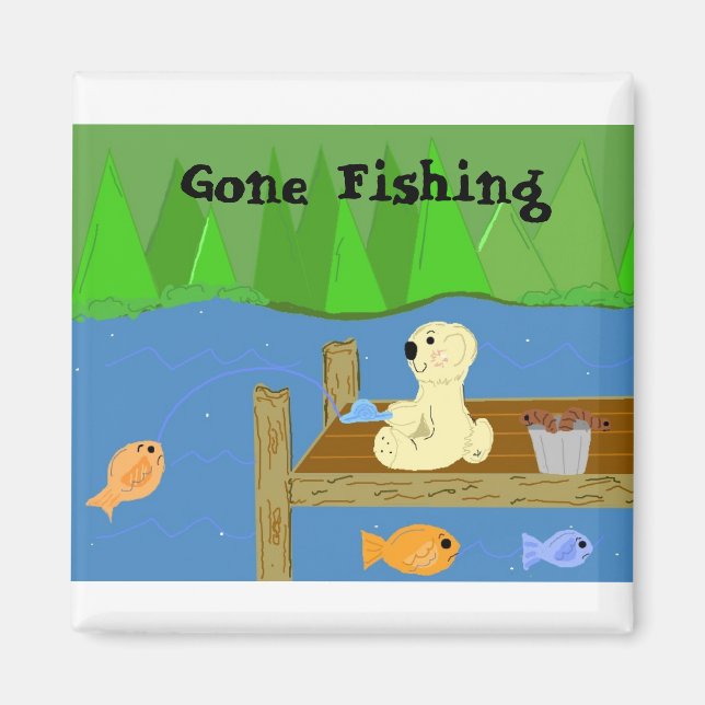 Gone Fishing Magnet (Vorne)