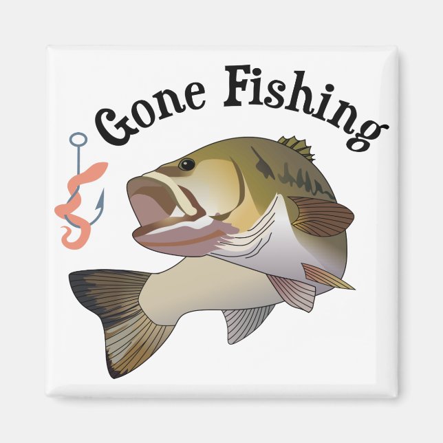 Gone Fishing Magnet (Vorne)