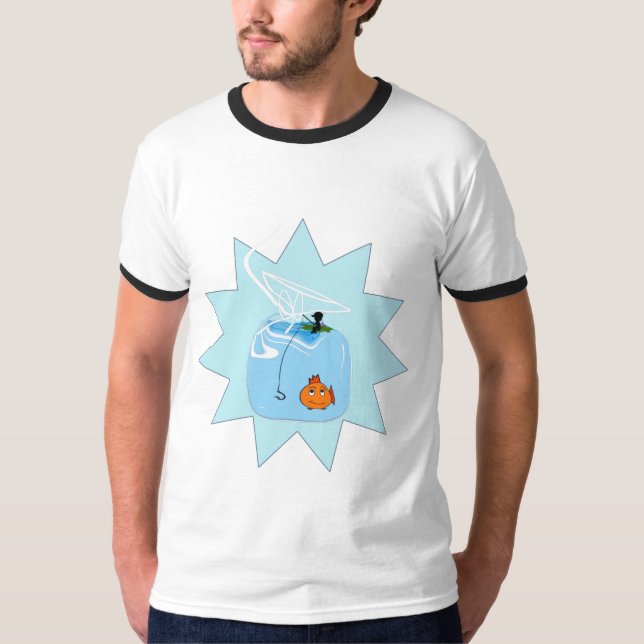 Gone Fishing - Maßgeschneiderte T-Shirt (Vorderseite)