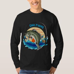 Gone Fishing Mens Long Sleeve T - Shirt