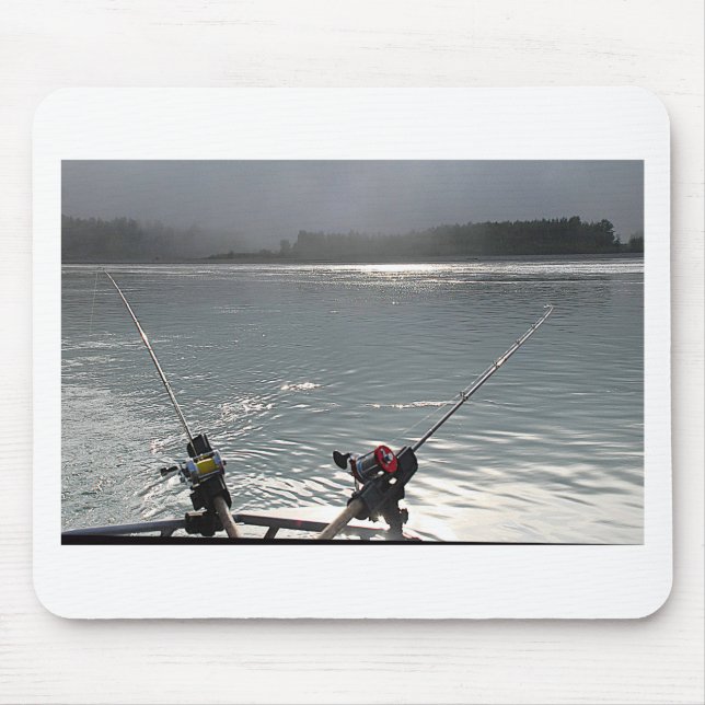 Gone Fishing No Work Mousepad (Vorne)