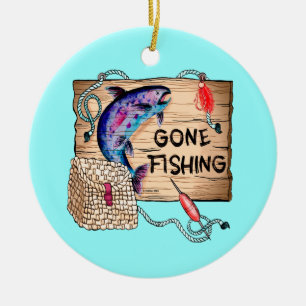 Gone Fishing-Ornament Keramik Ornament